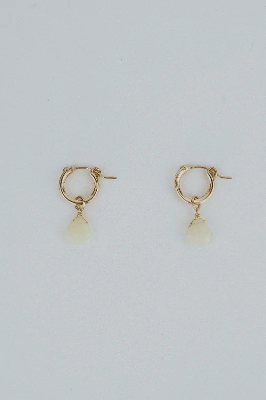 Limited-Time Jewelry Sale – Elegant Styles At Less Small Clasp Hoop Earrings - Ethiopian Opal