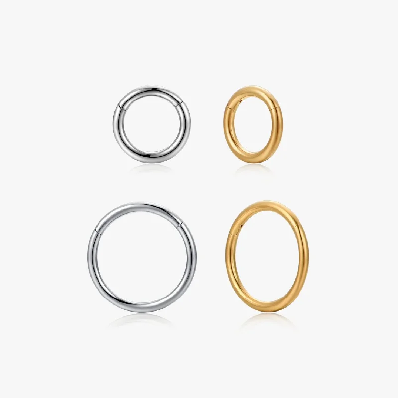Stunning Jewelry Pieces At The Lowest Prices Ever Titanium Clicker Hoops (Single)