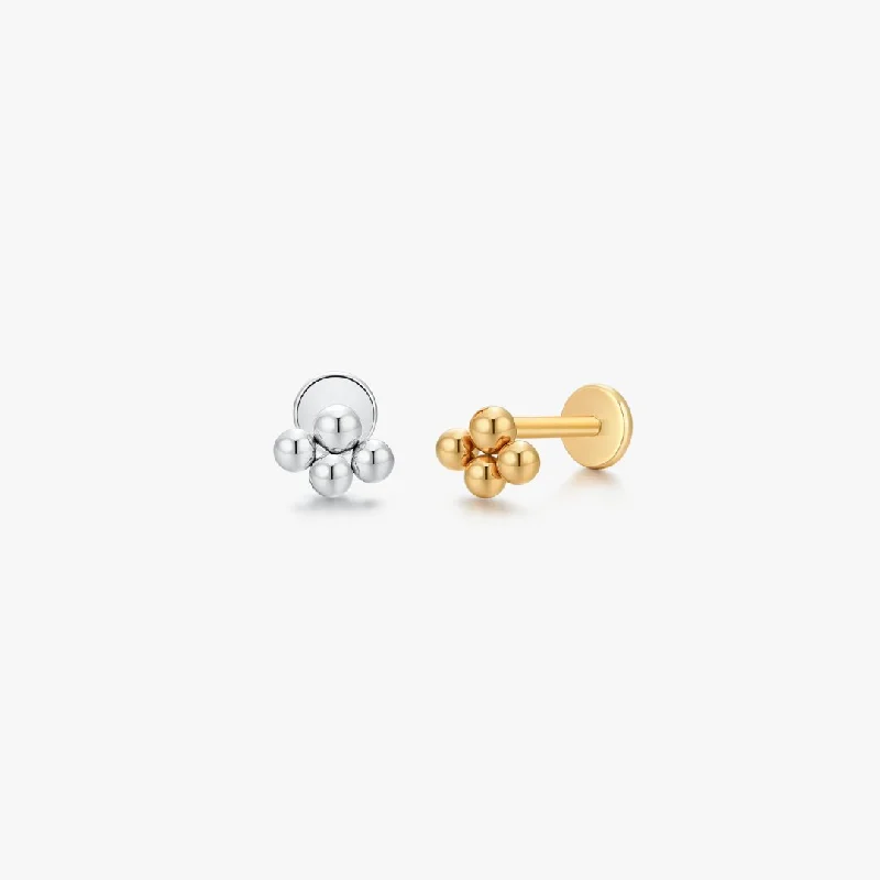 Buy More, Save More On Stunning Jewelry Pieces Titanium Quad Bead Flat Back Stud (Single) Buy More, Save More On Stunning Jewelry Pieces Titanium Quad Bead Flat Back Stud (Single)