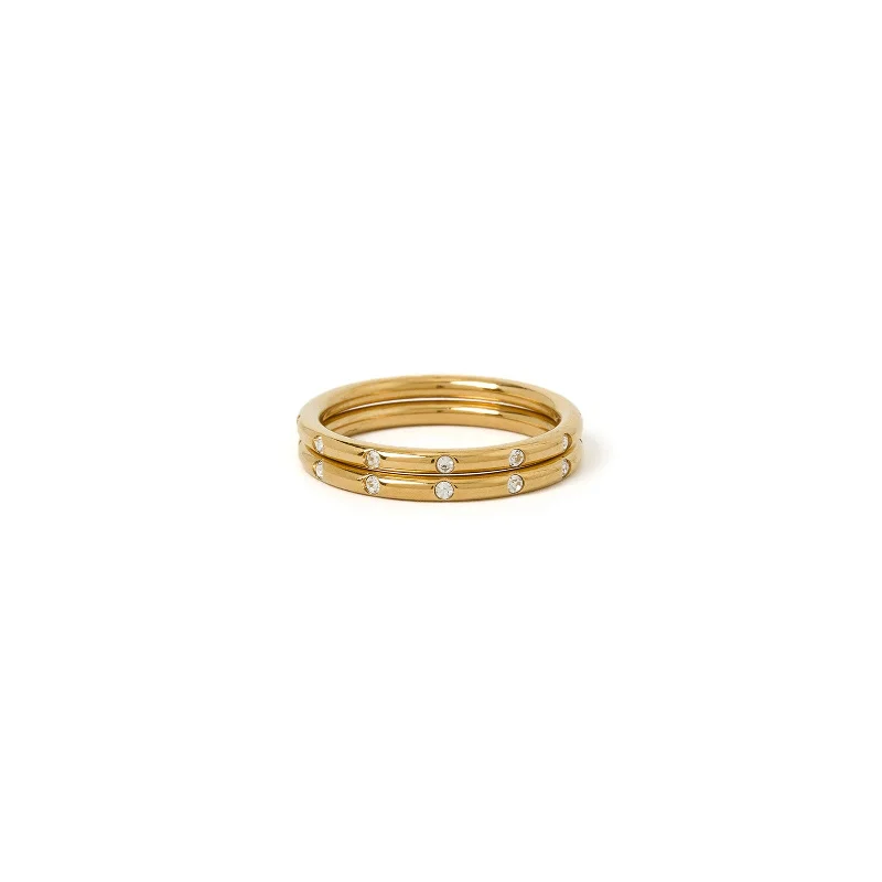 Limited Stock On Premium Jewelry At Low Prices Viola Double Ring Stack