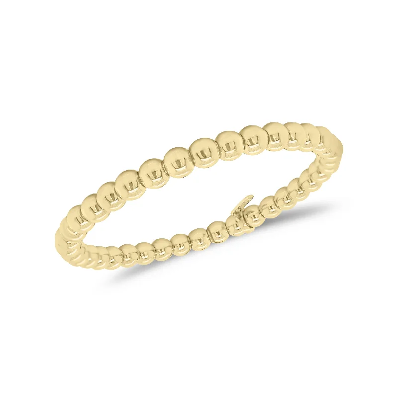 Shop High-Quality Jewelry At Jaw-Dropping Discounts 14K Gold Ball Bead Stretch Bracelet