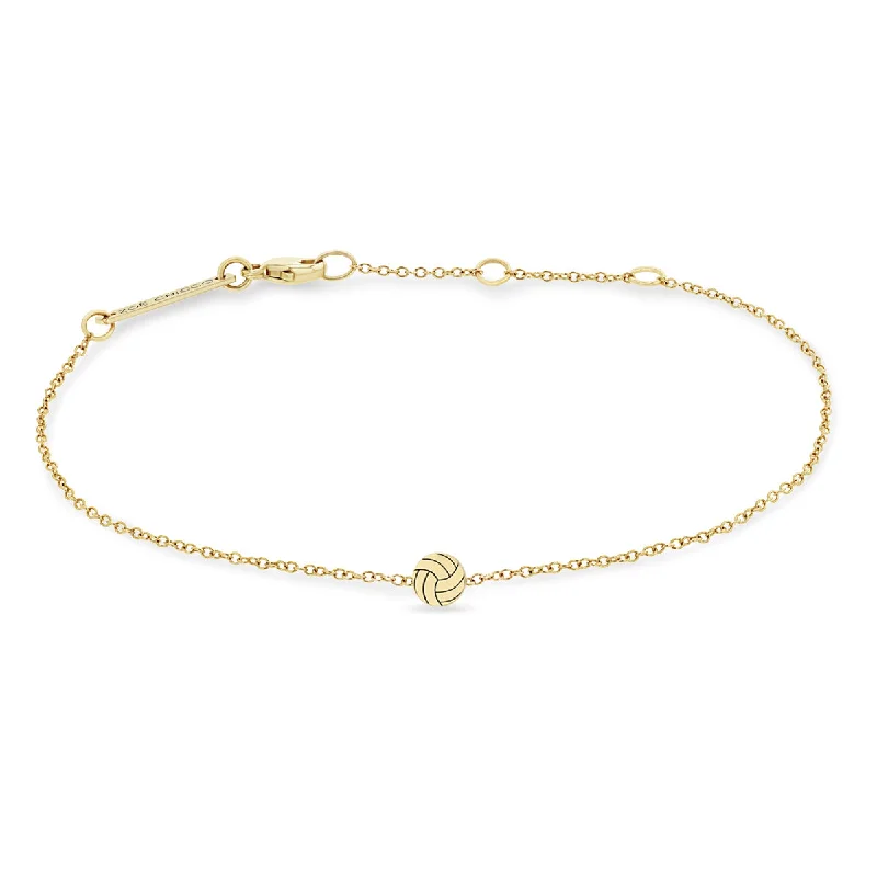 Eco-Friendly Sustainable Jewelry For Conscious Buyers 14k Itty Bitty Volleyball Bracelet