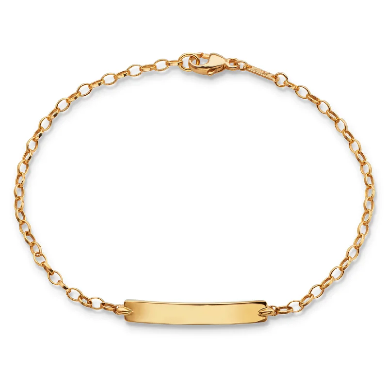 Elegant Jewelry Pieces At Unbelievable Prices 18K Yellow Gold Petite Poesy Bracelet