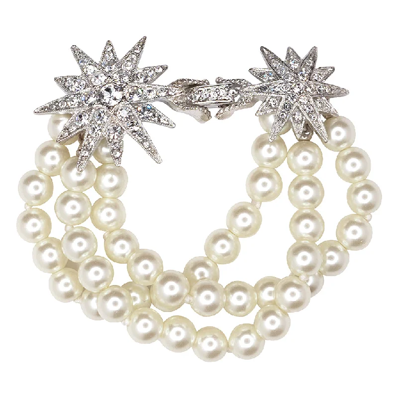Affordable Glamour – Premium Jewelry At Special Prices Cultura Pearl Starburst Clasp Bracelet