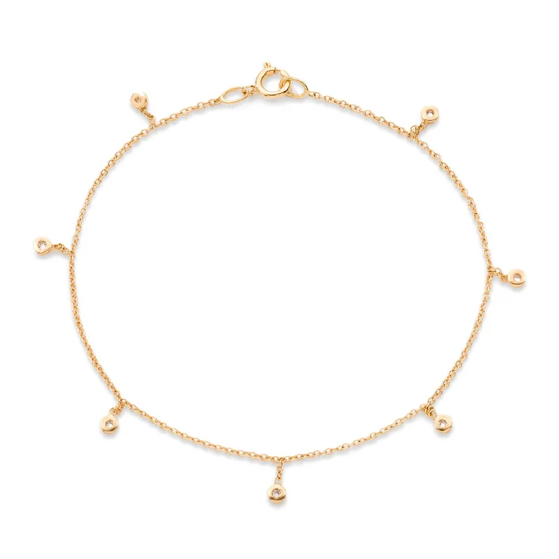 Stunning Jewelry Pieces At The Lowest Prices Ever 7D 18K Gold Bracelet w. Diamonds