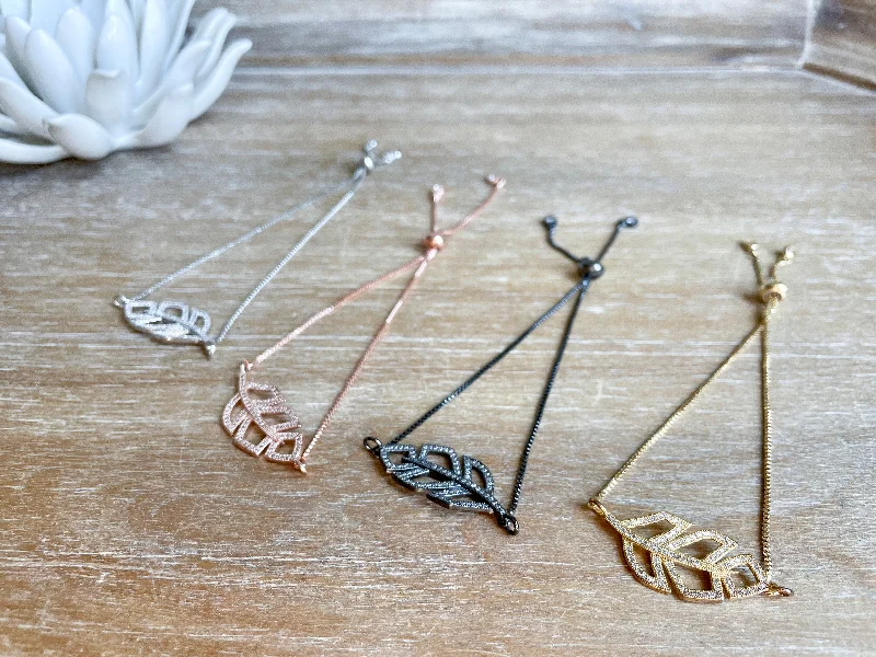 Best Jewelry Sale Prices – Limited-Time Offer Adjustable Bracelet || Leaf