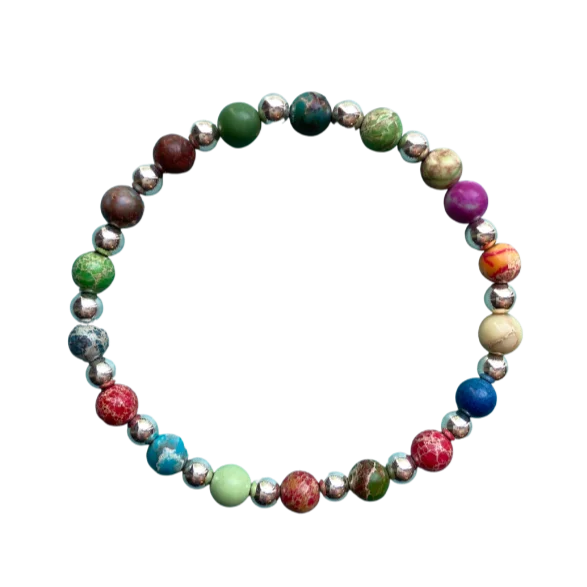 Shop Trending Jewelry With Exclusive Savings Ainsley Silver Primary Colors 6mm Bracelet Shop Trending Jewelry With Exclusive Savings Ainsley Silver Primary Colors 6mm Bracelet