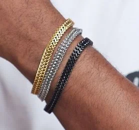 Affordable Gold-Plated Jewelry For Modern Fashion AL Steel Bracelet