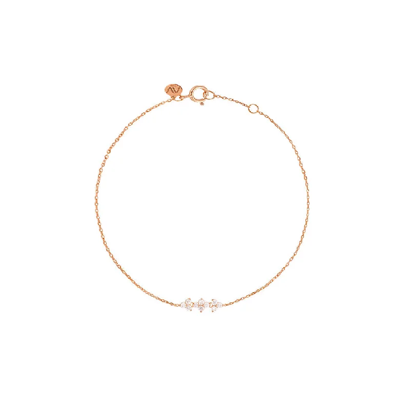 Jewelry Clearance Event – Stock Up Before It's Over Fairy Lights 18K Rose Gold Bracelet w. Diamonds