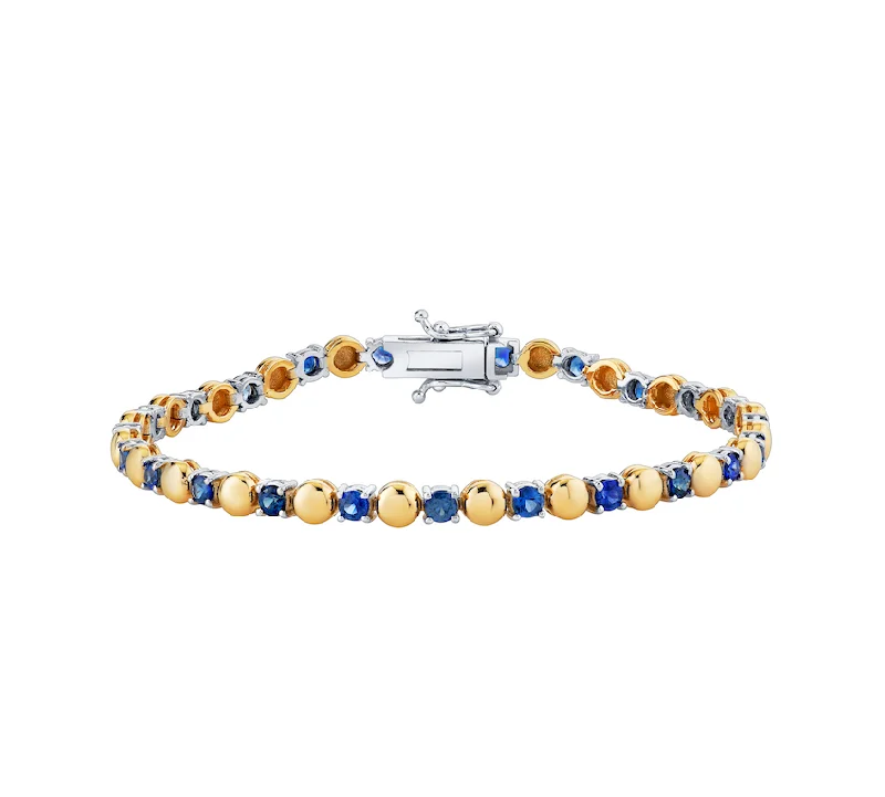 Shop Jewelry That Shines Without The High Price Beaded Sapphire Tennis Bracelet