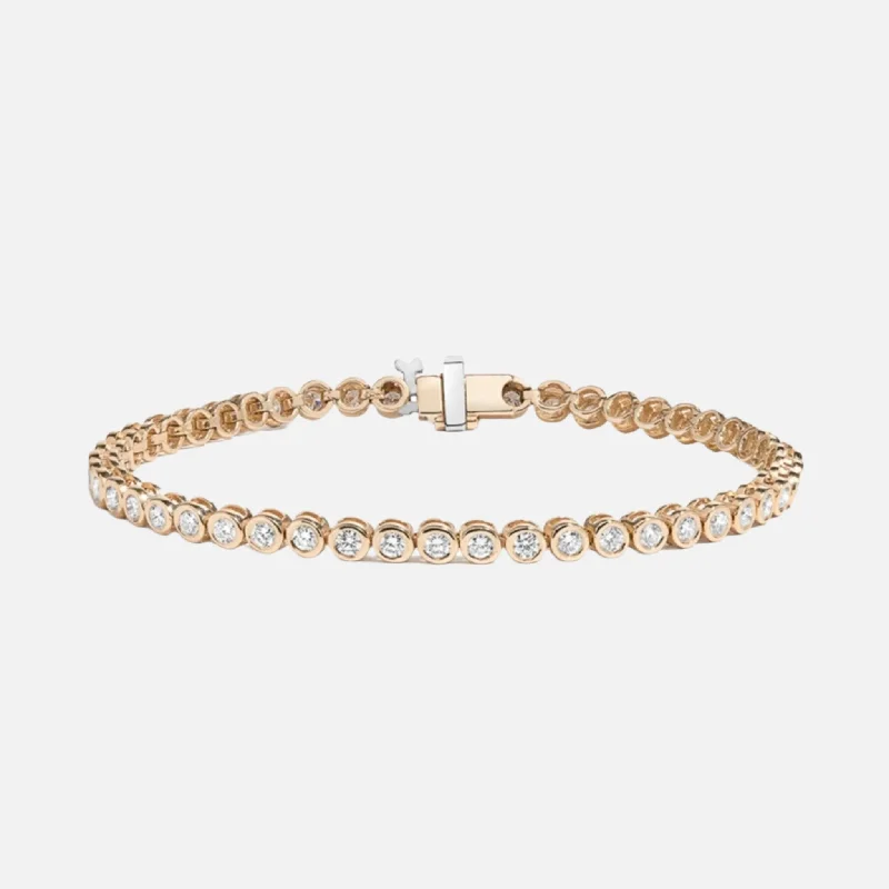 Classic And Modern Jewelry Styles On Sale Bezel Tennis Bracelet, 2.4ct