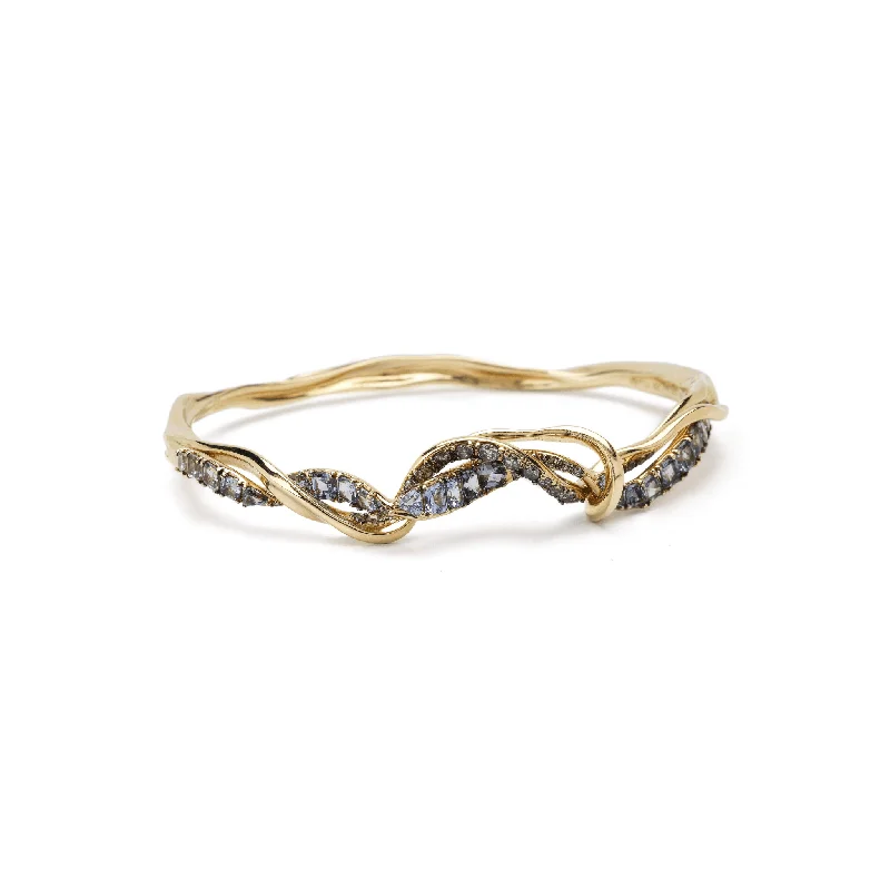 Discounted Luxury Jewelry – Shine Without The Splurge Diamond Vapour 18K Gold Bangle