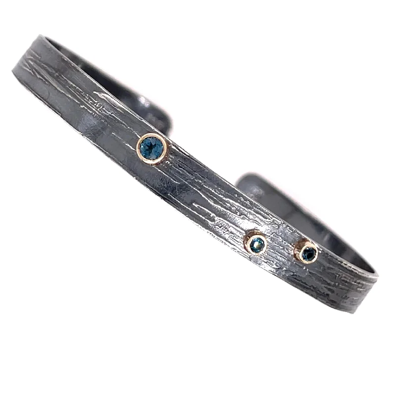 Unmissable Deals On Handmade Jewelry Collections Birch Cuff with London Blue Topaz (C401oxk)