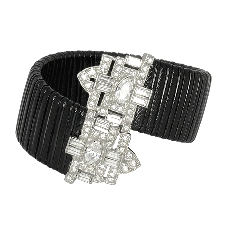 Grab Your Dream Jewelry At The Lowest Prices Black Stretch Cuff