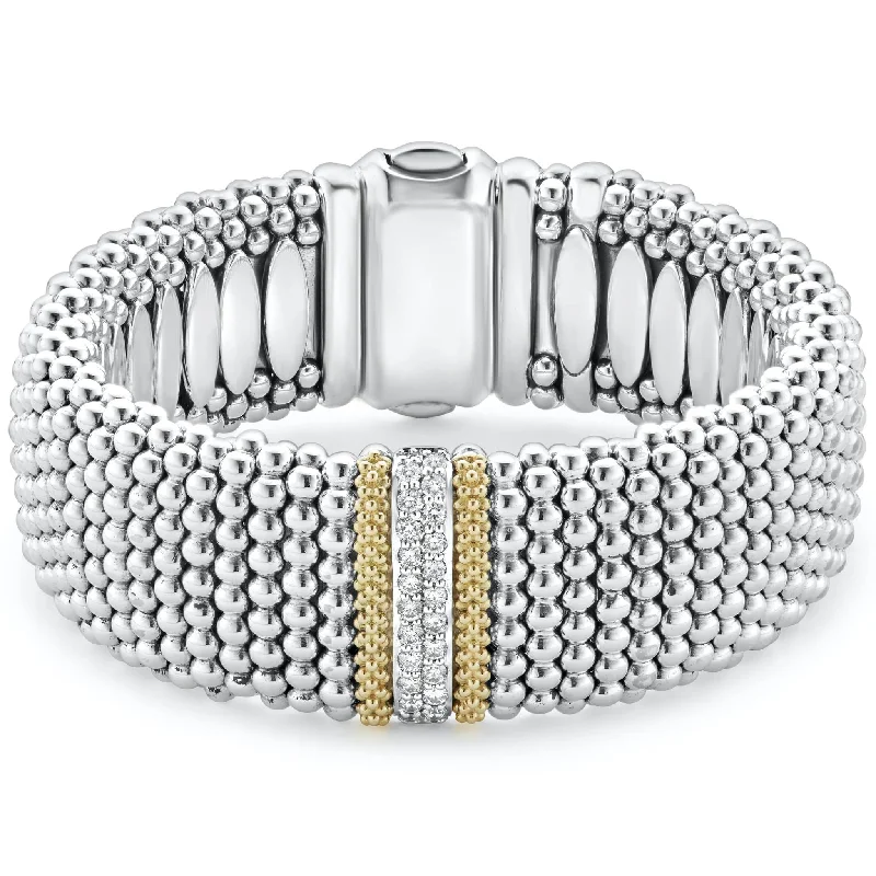 Handmade Pearl Jewelry For Timeless Elegance Caviar Lux Caviar Diamond Bracelet | 23mm