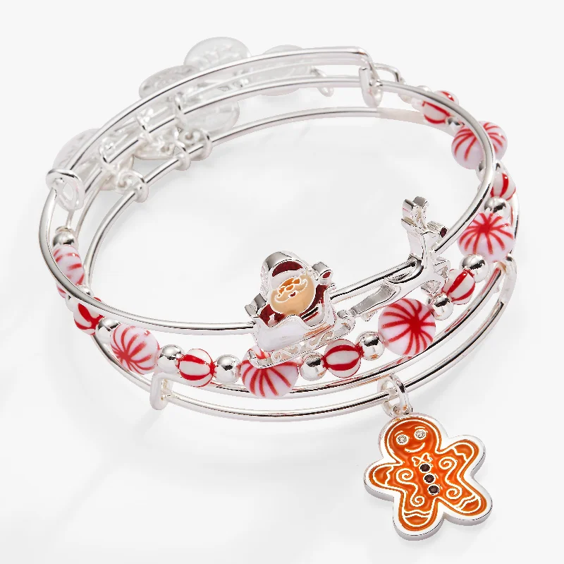 Upgrade Your Jewelry Collection For Less Christmas Bangles Set of 3