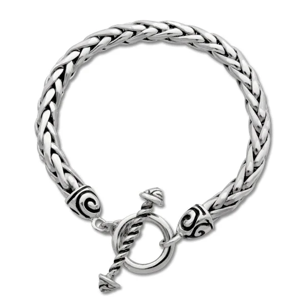 Adjustable Charm Bracelets For A Perfect Fit Classic Swirl Toggle Bracelet