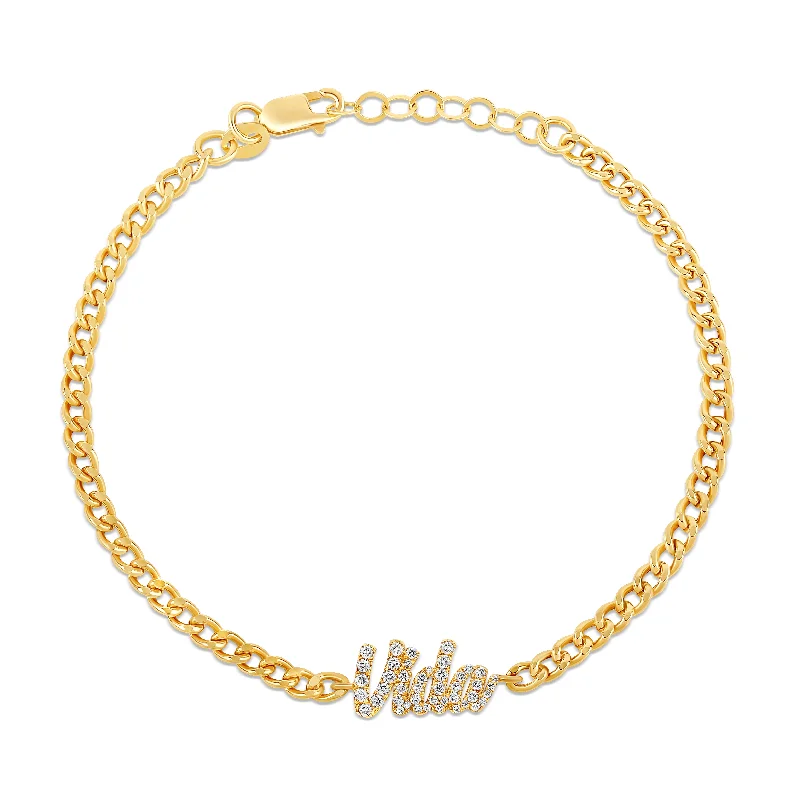Elegant Rose Gold Jewelry For A Stylish Touch Custom Cuban Link Diamond Name Bracelet