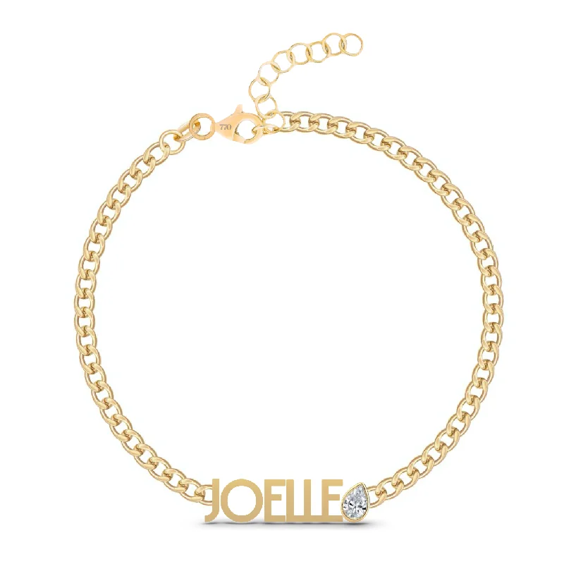 Jewelry Deals That Outshine The Rest Custom Cuban Link Solid Name + Mixed Shapes Bracelet