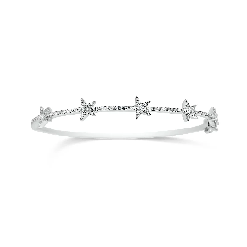 Dainty And Elegant Jewelry Now At Reduced Prices Dainty Diamond Star Bangle Bracelet