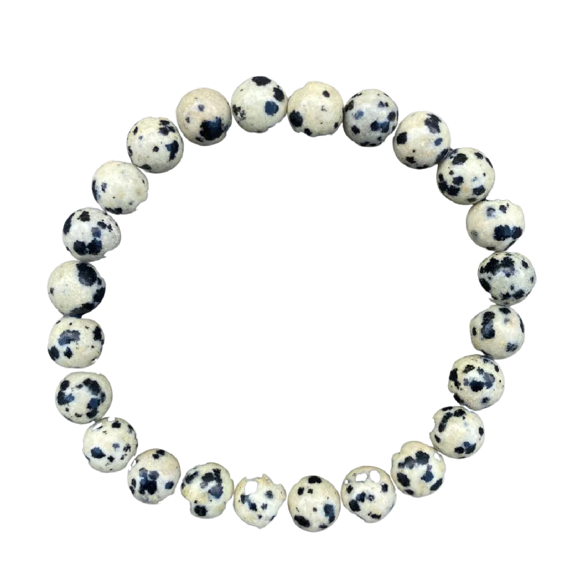 Handcrafted Beauty At Affordable Prices Dalmatian Jasper 8mm Bracelet