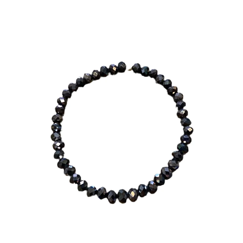 Dark Rust Faceted Rondelle 6mm Bracelet