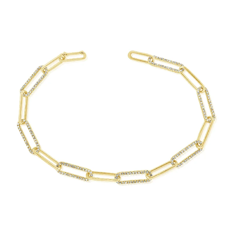 Once-A-Year Jewelry Sale – Grab Your Favorites Now Diamond Paperclip Chain Bracelet
