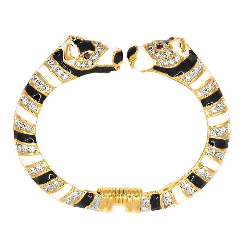 High-Quality Gemstone Jewelry For Special Occasions Zebra Head Bracelet