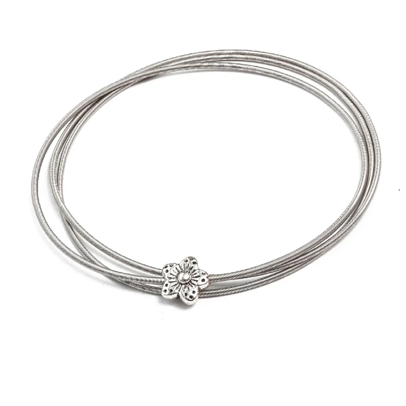 Luxury Jewelry Now At Special Promotional Rates Exclusive Pewter flower Charm