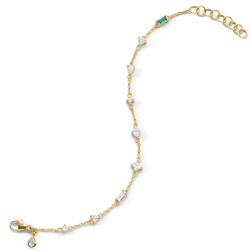 Must-Have Jewelry Pieces At Reduced Prices Fancy Cut Staggered Diamond Tennis Bracelet