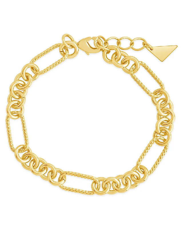 Last Chance To Shop High-End Jewelry At Markdown Prices Fianna Mixed Chain Link Bracelet