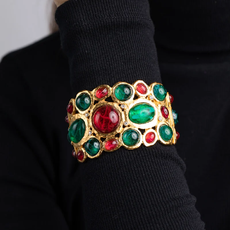 Shop Signature Jewelry Styles At Exclusive Prices Flawed Emerald and Ruby Cuff