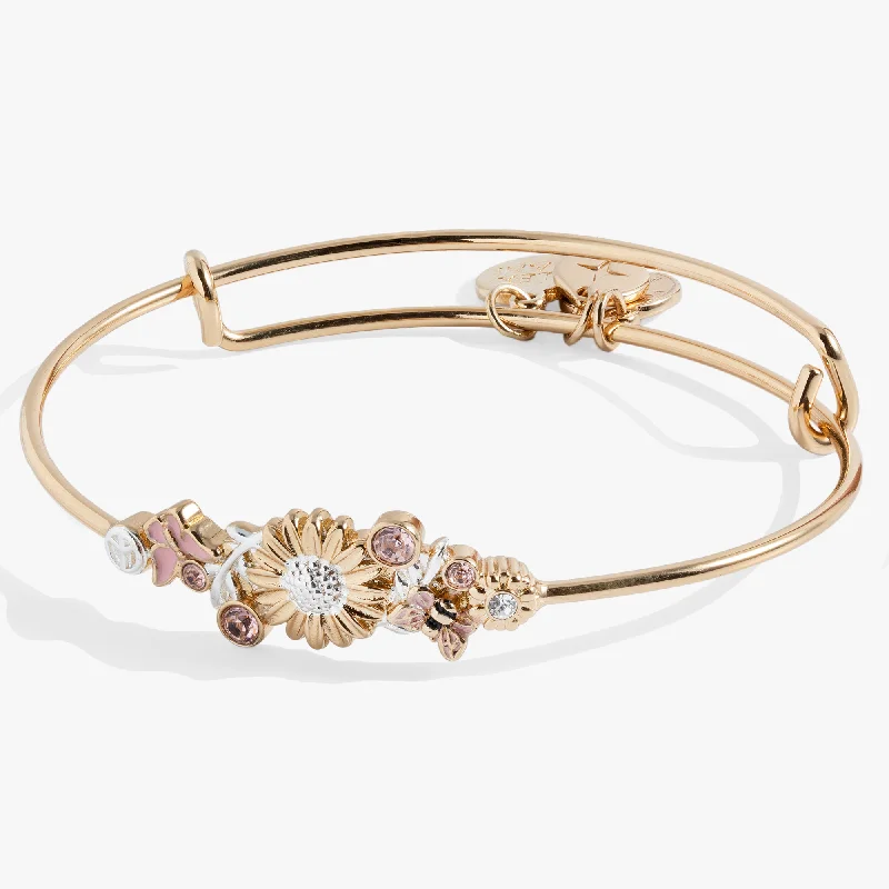 Huge Markdowns On Premium Jewelry Styles Floral Inline Bangle