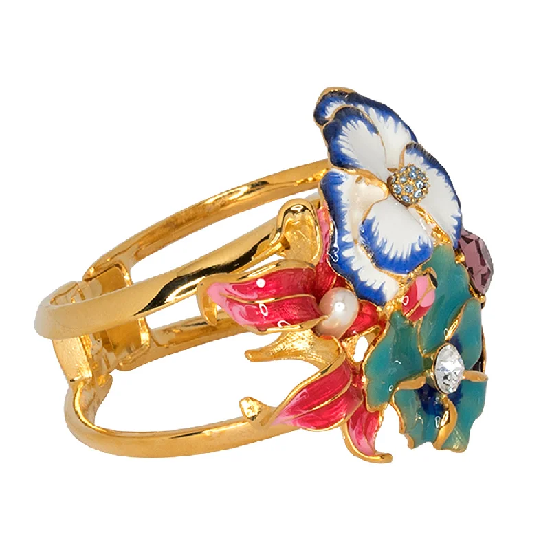 Seasonal Jewelry Sale – Upgrade Your Style Today Garden Multi Flower Cuff