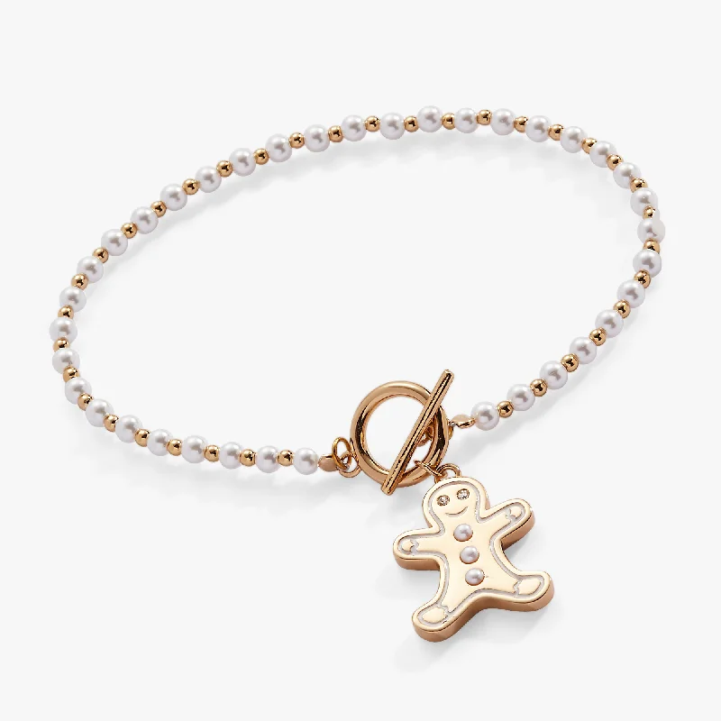 Romantic Heart-Shaped Jewelry For Special Gifts Gingerbread Toggle Bracelet
