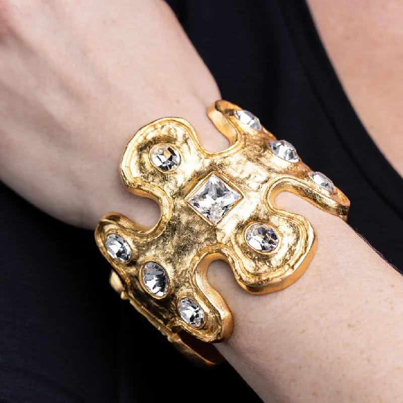 Unmissable Deals On Handmade Jewelry Collections Gold and Crystal Cuff