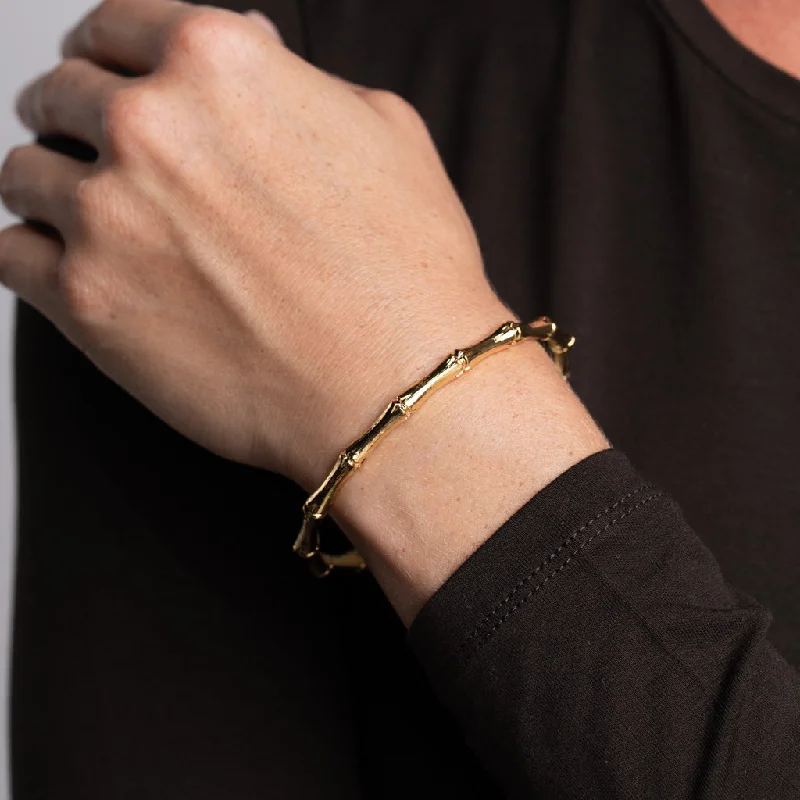 Premium Diamond Jewelry At Once-In-A-Lifetime Discounts Gold Bamboo Bangle