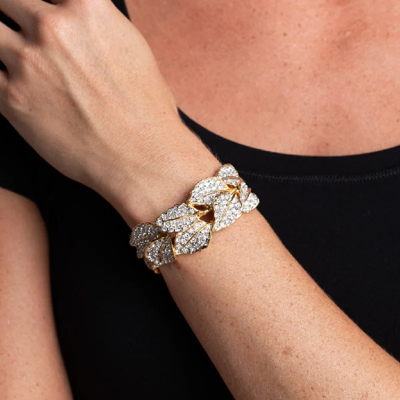 Shop Modern Jewelry Collections With Exclusive Discounts Gold Leaves Bracelet