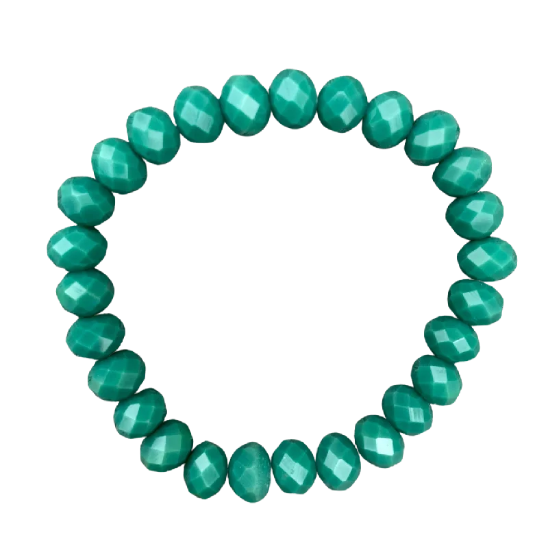 Jewelry Flash Sale – Stylish Designs At Unbeatable Rates Green Jade Crystal Faceted Rondelle 8mm Bracelet