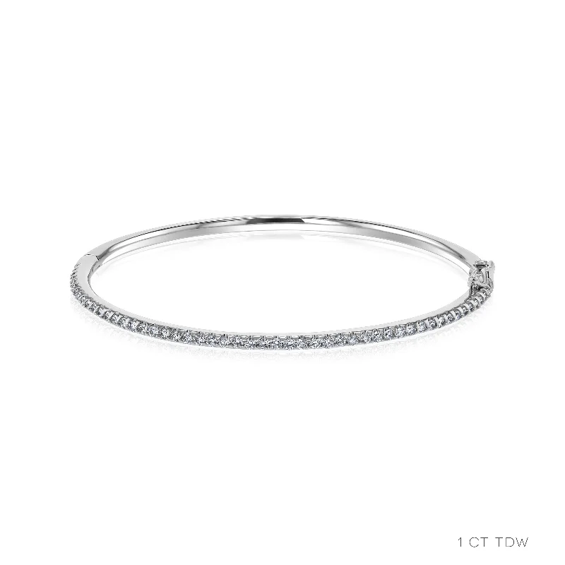 Exclusive Gemstone Jewelry Markdowns – Shop Now Half Eternity 7" Oval Bangles - Lab Diamonds