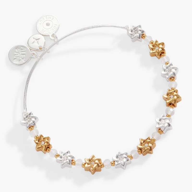 Personalized Engraved Jewelry For Meaningful Gifts Holiday Star of David Beaded Bangle Personalized Engraved Jewelry For Meaningful Gifts Holiday Star of David Beaded Bangle