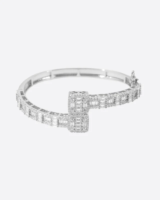 Special Sale On Handcrafted Jewelry – Shop Today STUD ICE BRACELET- WHITE GOLD