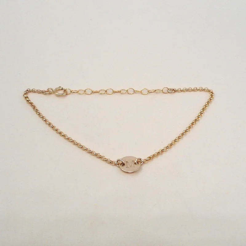 Shop Fine Jewelry With Exclusive Savings Stamped Initial Bracelet