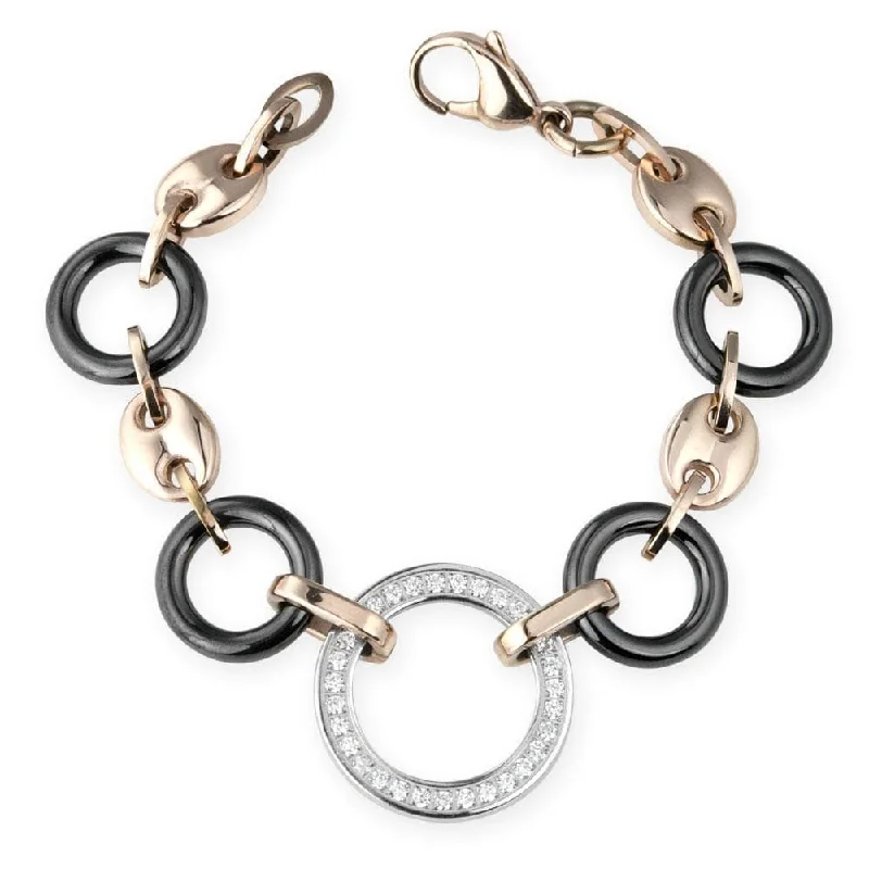 Timeless Elegance At Unbelievable Discounts Java Ceramic Halo Bracelet