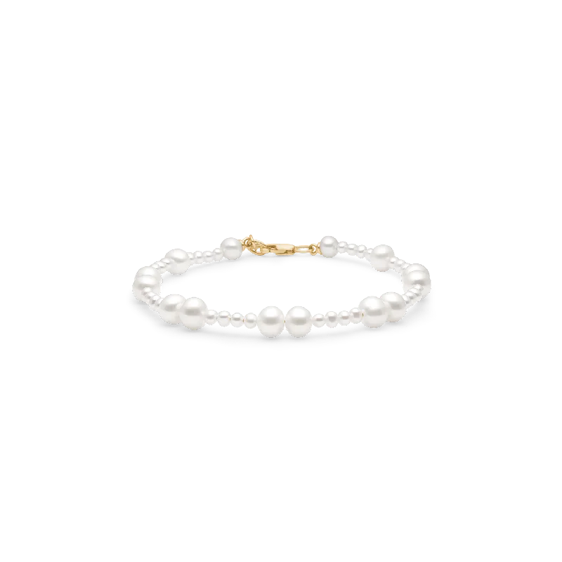 Glamorous Jewelry, Glamorous Deals – Shop Now Eden 14K Gold Bracelet w. White Pearls