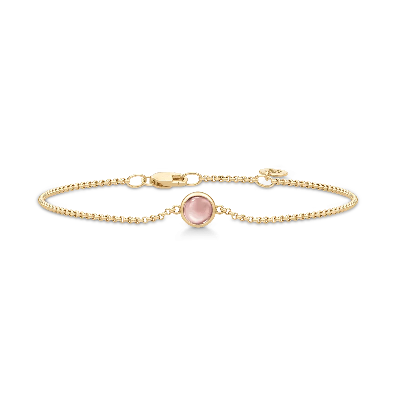 Stunning Jewelry At Even More Stunning Prices Primini Gold Plated Bracelet w. Dusty Rose Crystal