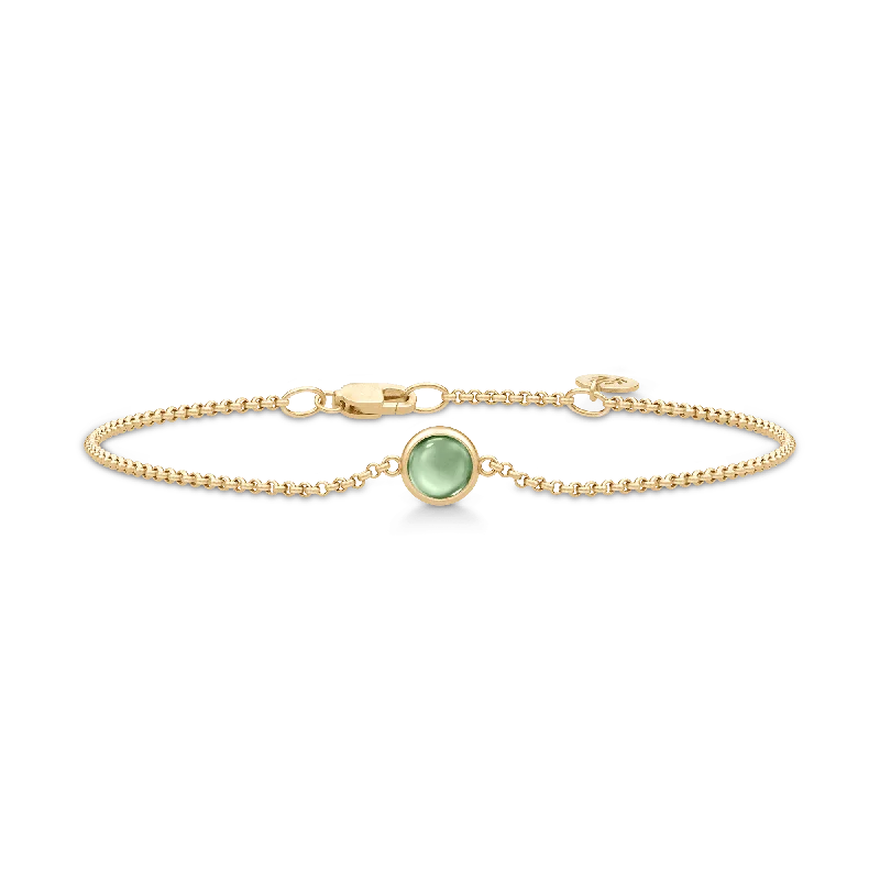 Exclusive Jewelry Markdowns – Limited-Time Offer Primini Gold Plated Bracelet w. Green Amethyst