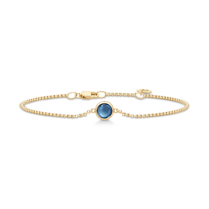 Big Discounts On Elegant Jewelry Collections Primini Gold Plated Bracelet w. Sapphire Blue Crystal
