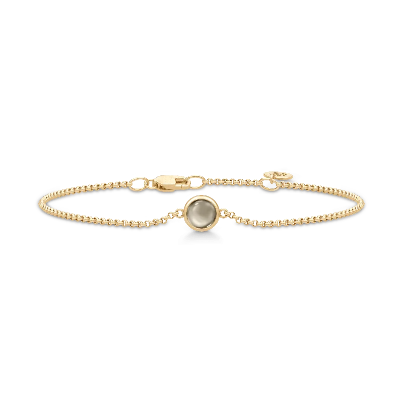 The Perfect Accessory For Less – Jewelry Sale Live Primini Gold Plated Bracelet w. Smokey Crystal