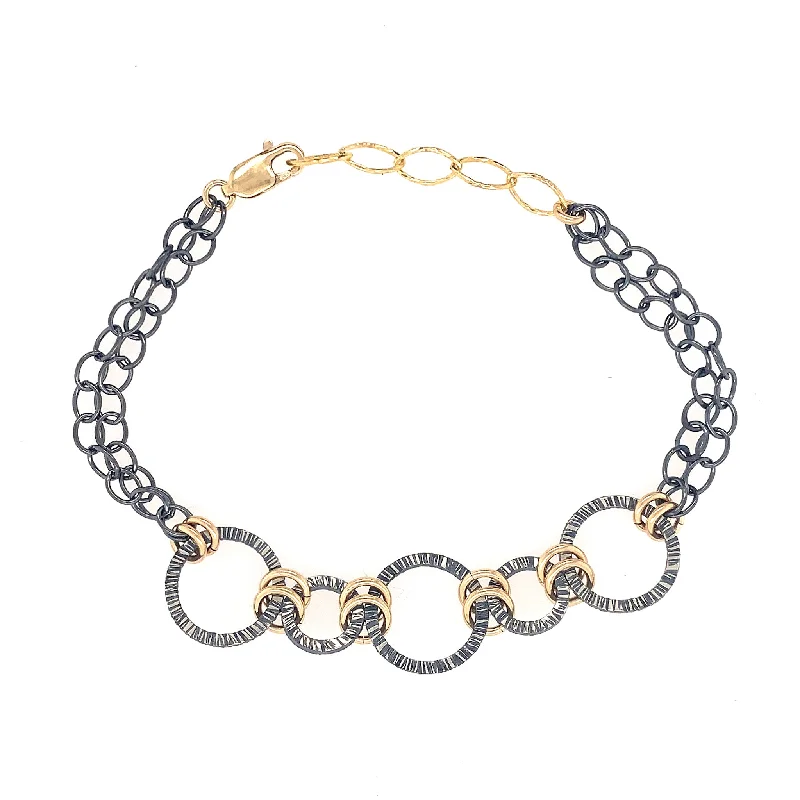 Shop Modern Jewelry Collections With Exclusive Discounts Lined Linked Connections Bracelet (B341)